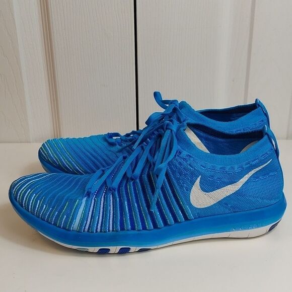 Nike Free Transform Flyknit Blue Sz 8.5 - Picture 4 of 9